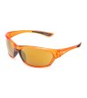 Спортни слънчеви очила с прозрачна оранжева рамка-0 снимка