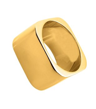 Златиста дамска гривна квадратна форма снимка