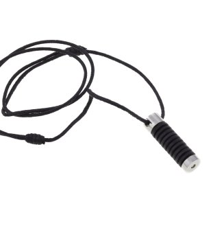 Дамски черен чокър с висулка снимка