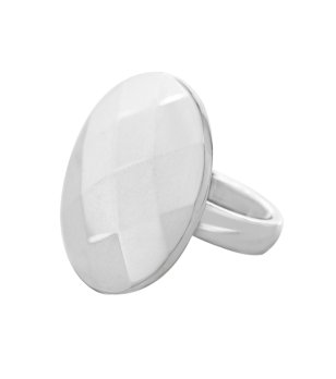 Елегантен дамски пръстен с овална форма размер 52 снимка