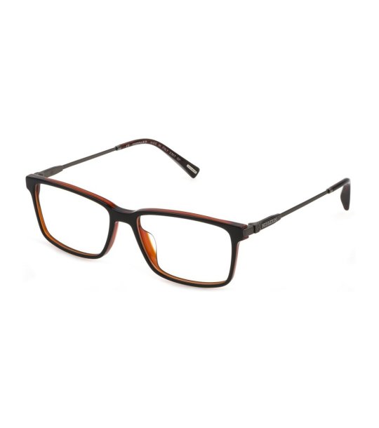 Мъжки правоъгълни рамки за очила в кафяво и черно снимка