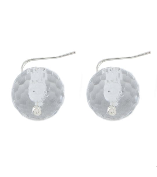 Сребристи дамски обеци снимка