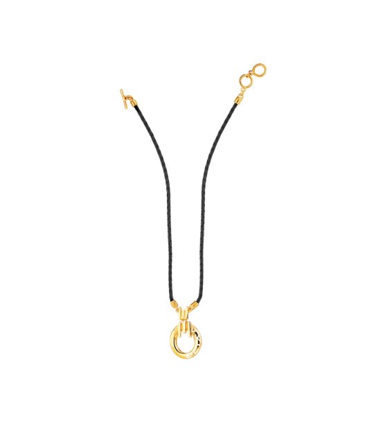 Колие в черно и златисто снимка