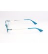 Дамски овални рамки за очила в синьо-2 снимка