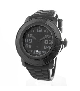 Кварцов черен мъжки часовник с аналогов дисплей снимка