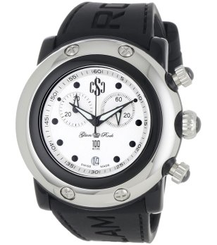 Унисекс кварцов черен часовник със сребрист панел снимка