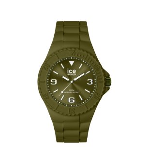 Унисекс кварцов часовник в цвят каки снимка