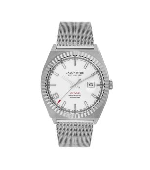 Аналогов сребрист мъжки часовник  снимка