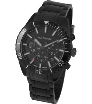 Черен часовник хронограф снимка