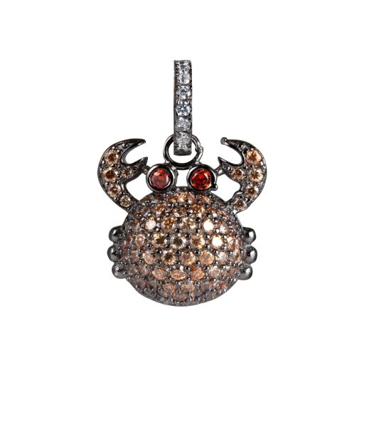 Висулка с форма на рак с цирконии снимка