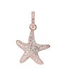 Розовозлатиста висулка морска звезда с кристали-0 снимка