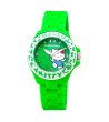 Детски зелен часовник с коте Hello Kitty-0 снимка