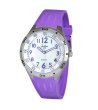 Дамски кварцов часовник с лилава каишка-0 снимка