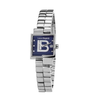 Дамски квадратен часовник в сребристо снимка