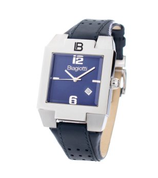 Аналогов дамски часовник в син цвят снимка