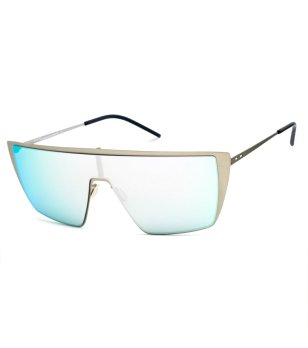 Дамски слънчеви очила тип маска с бежова рамка снимка