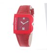 Дамски часовник с форма на сърце в червено-0 снимка