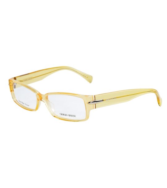 Мъжки правоъгълни очила в жълто снимка