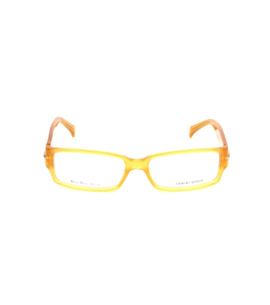 Правоъгълни жълти рамки за очила снимка