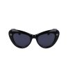 Дамски черни слънчеви очила котешко око-1 снимка
