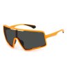 Спортни слънчеви очила тип маска в оранжево-0 снимка