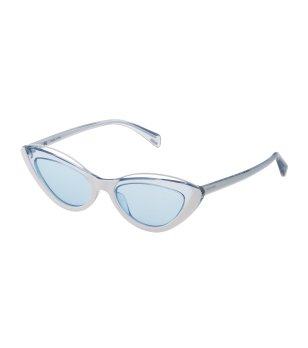 Слънчеви очила котешко око с прозрачна рамка снимка