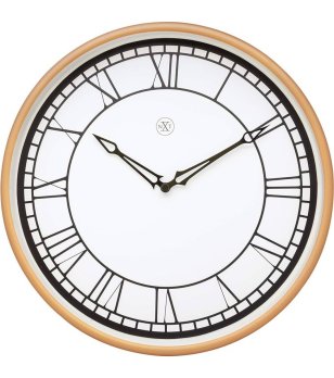 Стенен часовник с римски цифри снимка