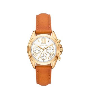 Дамски часовник хронограф в златисто и оранжево снимка