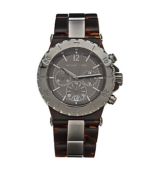 Мъжки часовник хронограф  в черно и хавана снимка