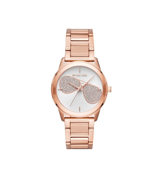 Дамски розовозлатист кварцов часовник снимка