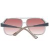 Мъжки слънчеви очила в сиво с розови лещи-2 снимка