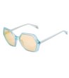 Дамски слънчеви очила с прозрачна светлосиня рамка-0 снимка