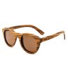 Унисекс слънчеви очила с дървена рамка-0 снимка