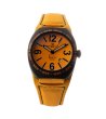 Аналогов кварцов часовник в черно и жълто-0 снимка