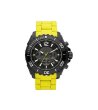 Мъжки часовник хронограф в черно с жълта верижка-0 снимка