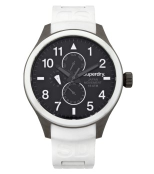 Мъжки часовник Scuba с бяла каишка снимка