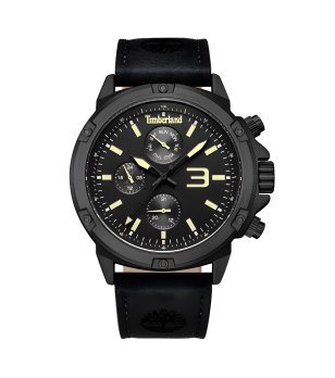 Мъжки черен часовник с аналогов дисплей снимка