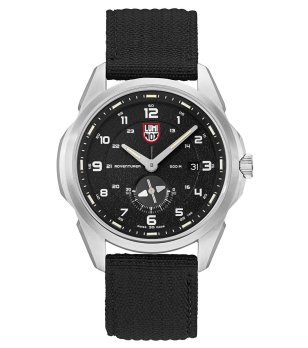 Аналогов мъжки часовник в черно и сребристо Adventurer снимка