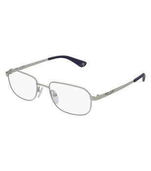 Мъжки сребристи правоъгълни рамки за очила снимка