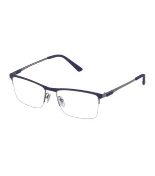 Мъжки правоъгълни полурамки за очила снимка