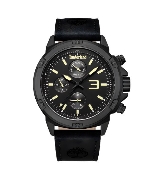 Мъжки черен часовник с аналогов дисплей  снимка