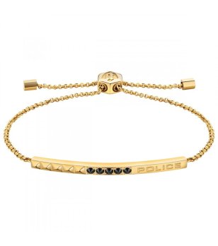 Дамска златиста гривна с камъни снимка