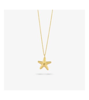 Златисто колие с морска звезда снимка