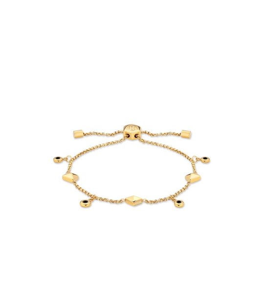 Регулируема дамска гривна в златисто снимка