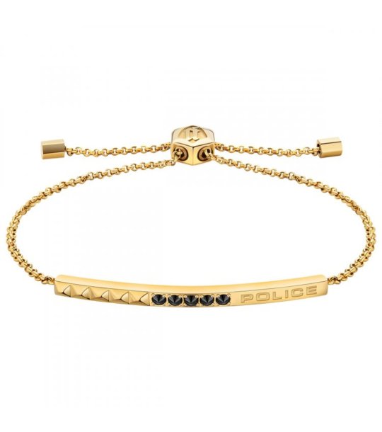 Дамска златиста гривна с камъни снимка