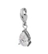 Висулка с форма на сълза с кристал-0 снимка