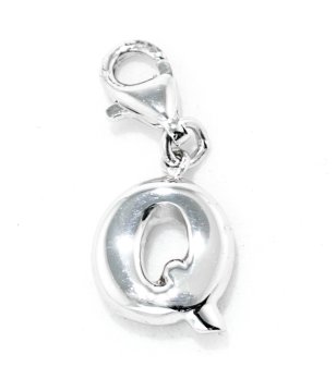 Посребрена висулка с буква Q снимка