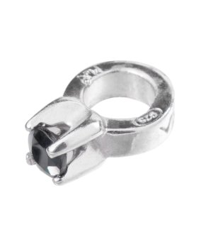 Талисман в сребристо с камък снимка