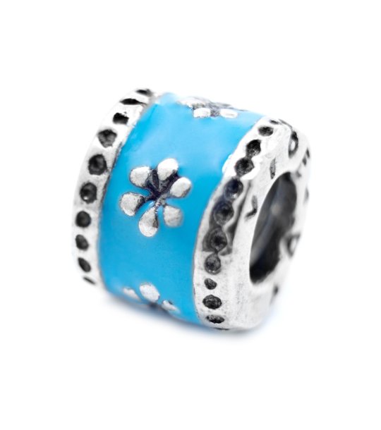 Талисман в сребристо и синьо снимка