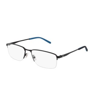 Мъжки полурамки за очила в черно снимка